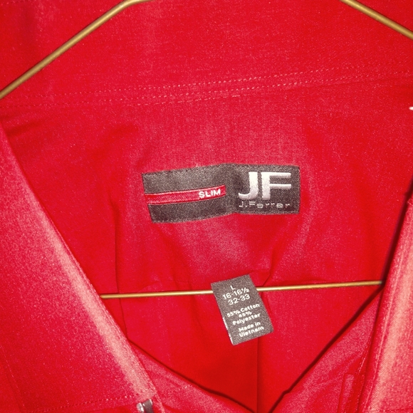 Long sleeve JF red dress shirt - Picture 1 of 3